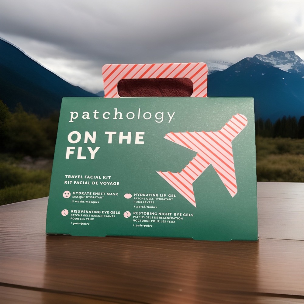 NIB‎ NEW Patchology On The Fly Travel Facial Kit Great Bon Voyage Gift , Wedding